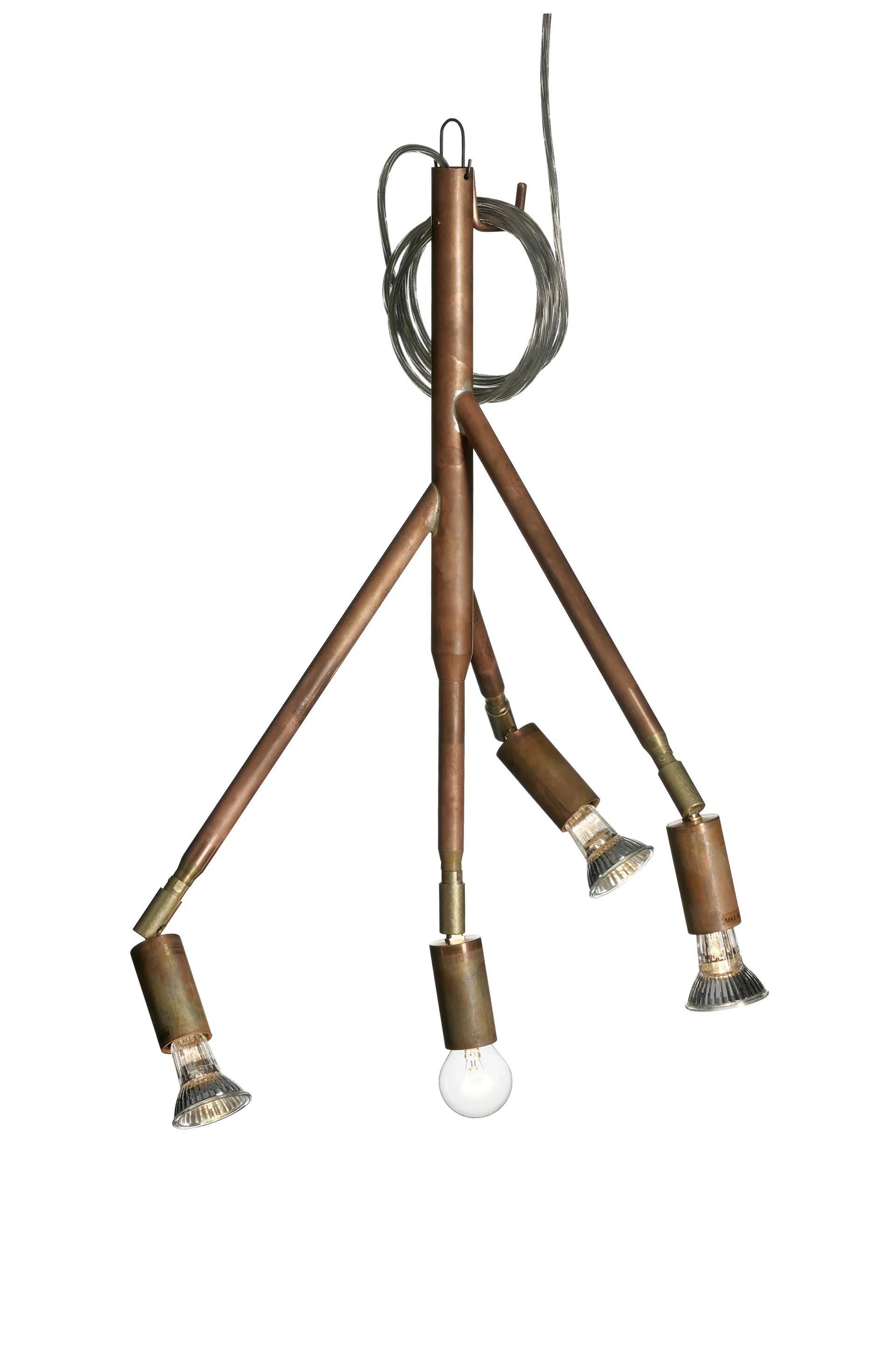 Kvist taklampe liten, rå kobber Örsjö Belysning