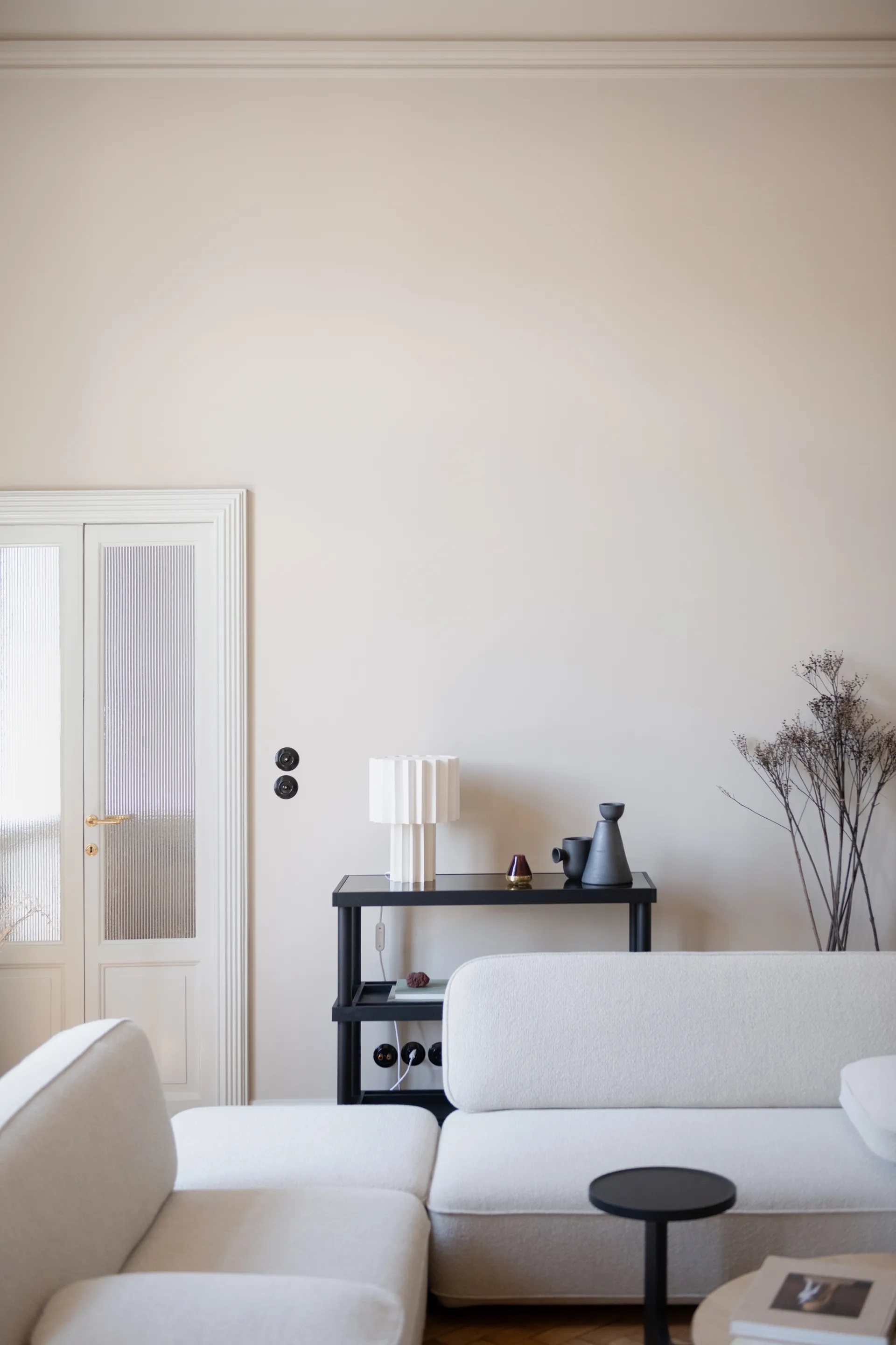 Plissé bordlampe tekstil, Hvit Örsjö Belysning