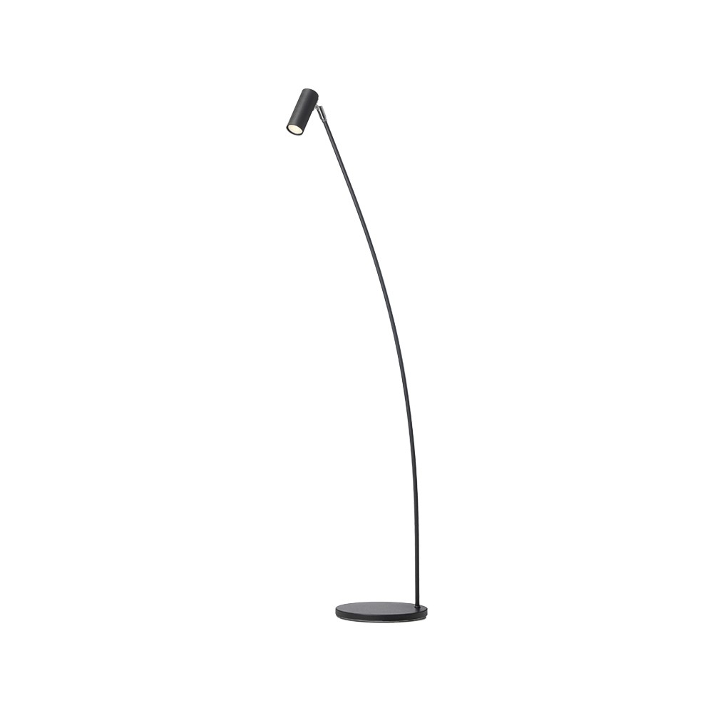 Örsjö Belysning Puck gulvlampe sort struktur | Skandinavisk Design | Gulvlamper | Svart