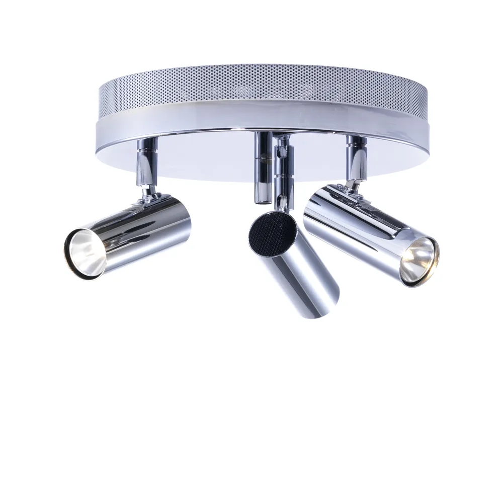 Puck taklampe, Krom, 3 lamper Örsjö Belysning