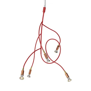 Ranka 5 taklampe - Rød - Örsjö Belysning