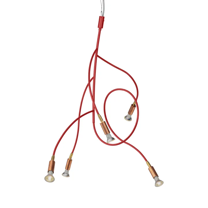 Ranka 5 taklampe - Rød - Örsjö Belysning