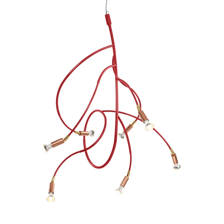 Ranka 7 taklampe - Rød - Örsjö Belysning