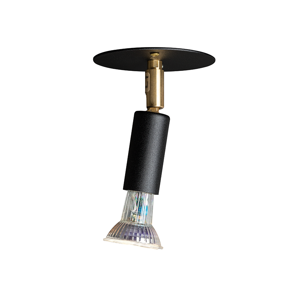 Örsjö Belysning Star 1 vegglampe/taklampe Sort, fastmontert
