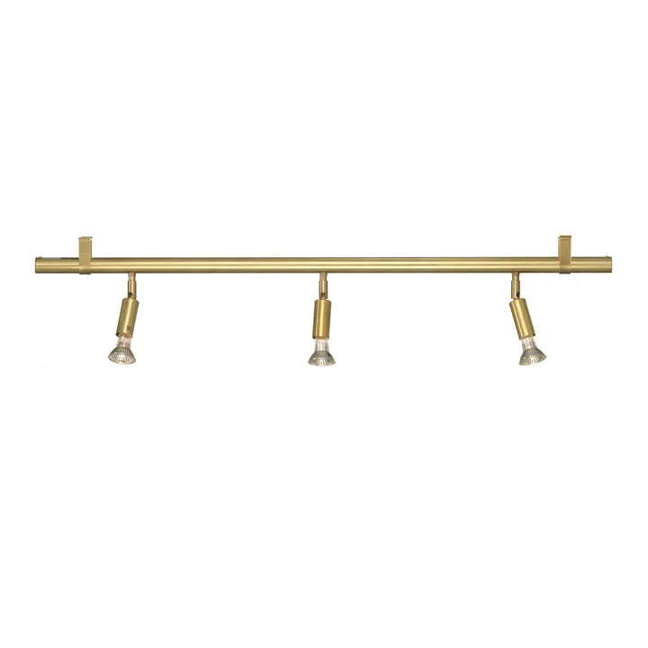 Star 3 vegg- og taklampe - Rå messing, 100 cm - Örsjö Belysning