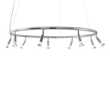 Star 9 lampe rund Ø100 cm - nikkelbelagt messing - Örsjö Belysning