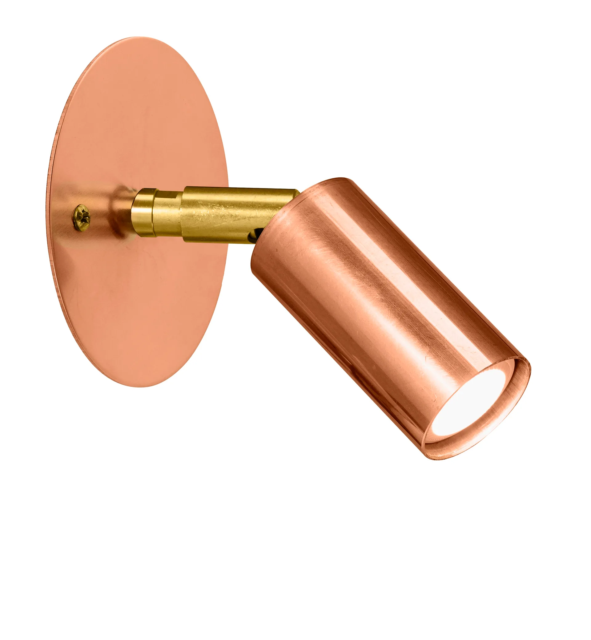 Starlight 1 tak-/vegglampe plate fast montering, Rå kobber Örsjö Belysning