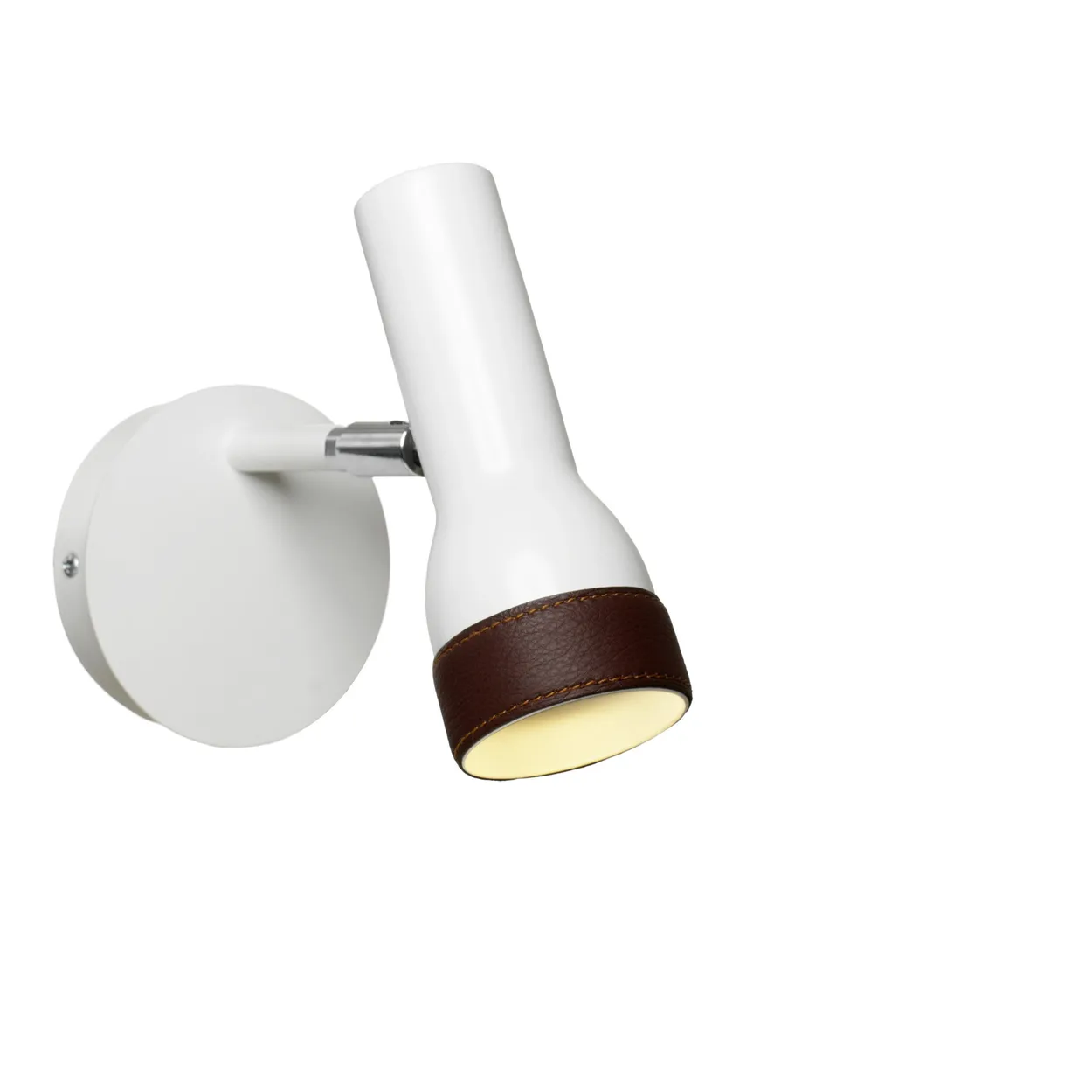 Örsjö Belysning Talk vegglampe hvit | Skandinavisk Design | Vegglamper | Brun