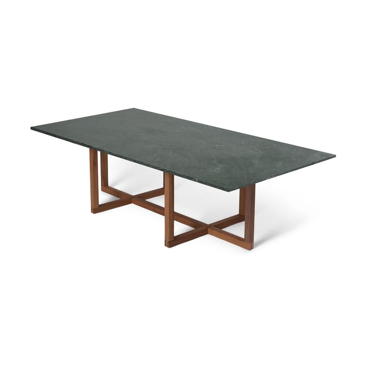 Big Ninety sofabord 70x140 cm, smoked oak understell - Grønn marmor - OX Denmarq