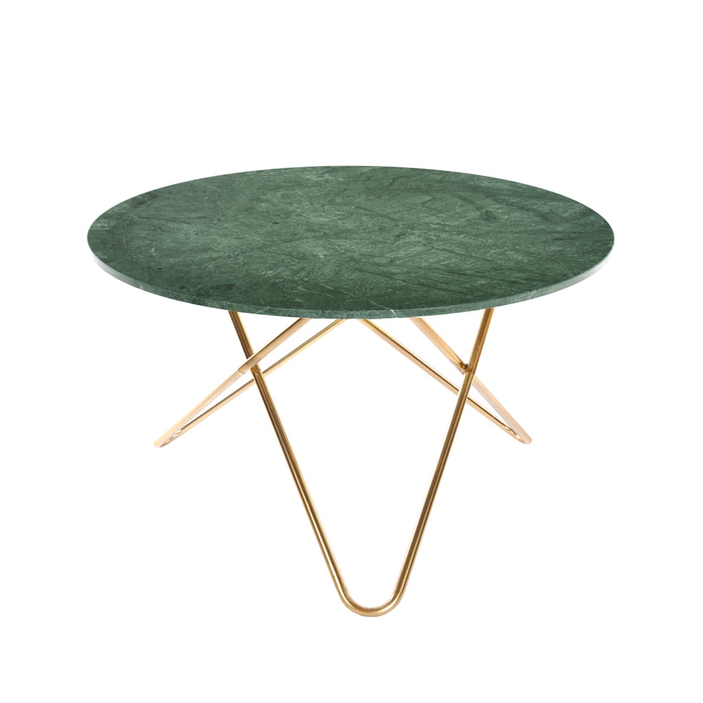 Bilde av OX Denmarq Big O Table spisebord marmor indio messingstativ
