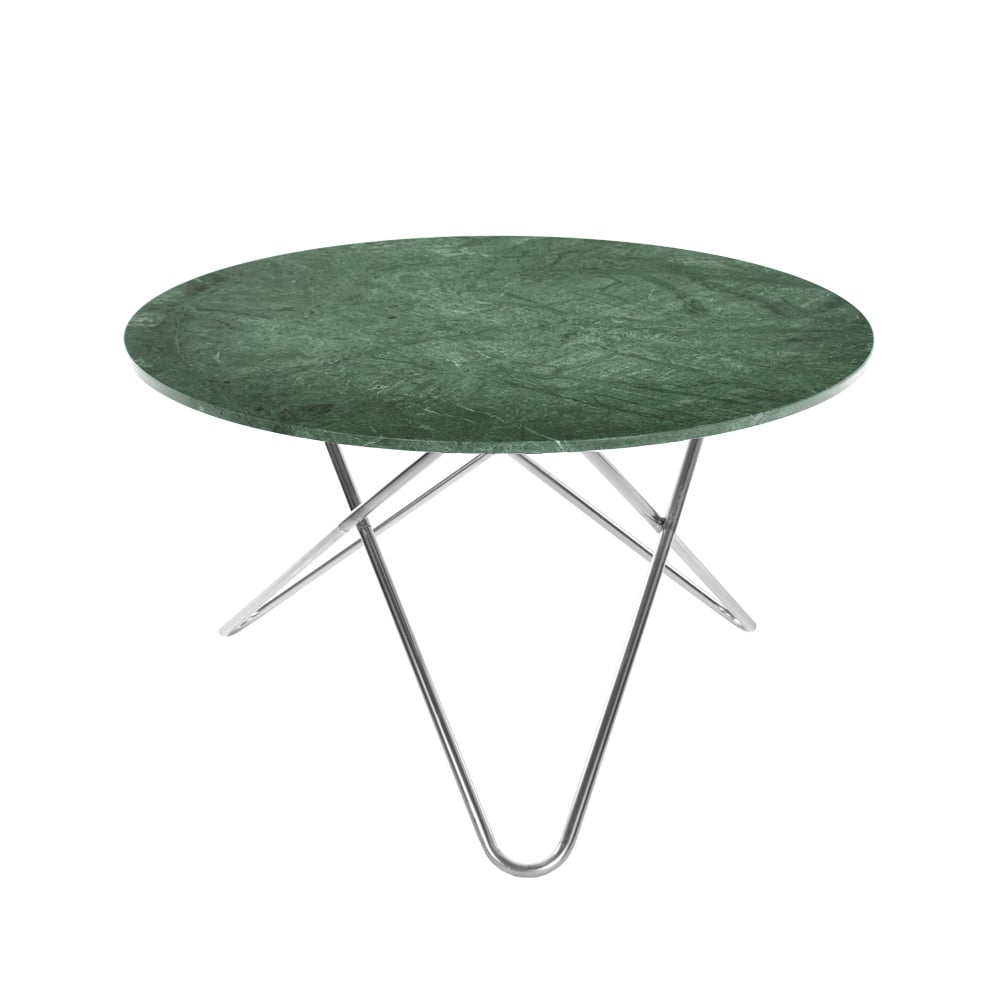 Bilde av OX Denmarq Big O Table spisebord marmor indio rustfritt stativ