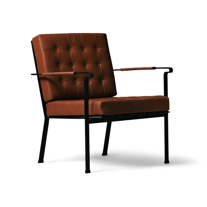 Heather Chair lenestol svart ramme - Cognac - OX Denmarq