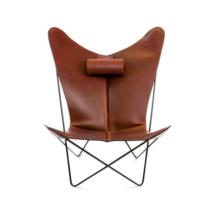 KS Chair flaggermusstol - Skinn cognac, sort stativ - OX Denmarq