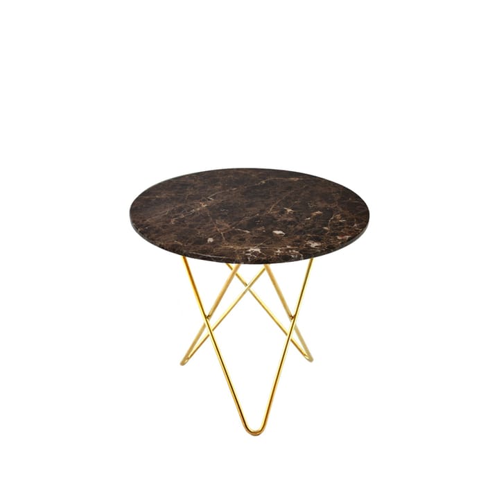 Mini O Table salongbord - brun, messingstativ - OX Denmarq
