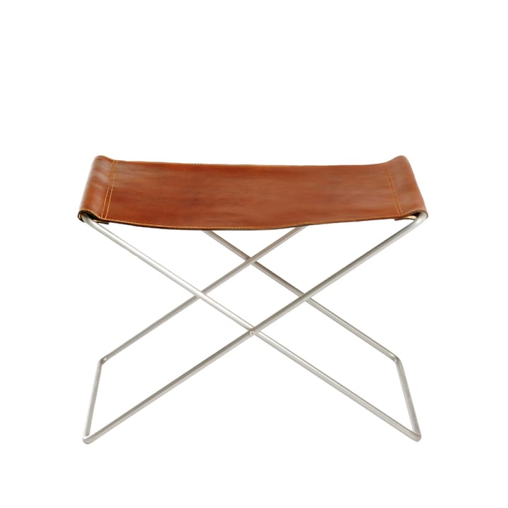 OX Stool krakk - Skinn cognac, rustfritt stål - OX Denmarq