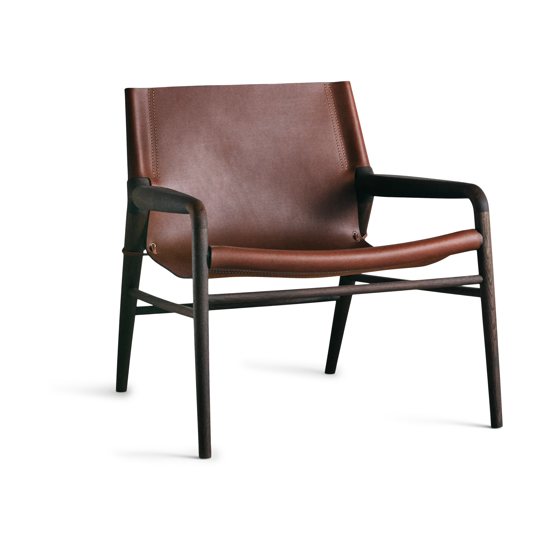 Rama Chair lenestol smoked oak, Cognac OX Denmarq