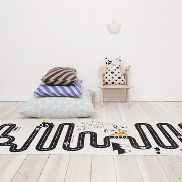 Adventure gulvteppe 70x180 cm - beige-svart - OYOY