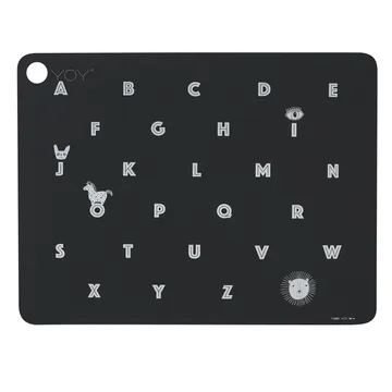Alphabet spisebrikke - Anthracite - OYOY