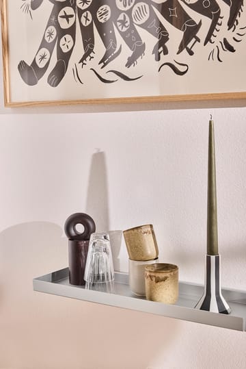 Bakku vegghylle large 16x80 cm - Aluminium - OYOY
