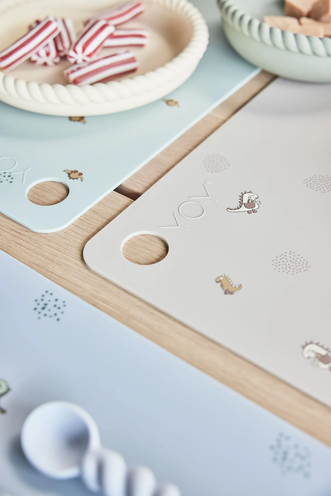 Billy Dino spisebrikke 34 x 45 cm, Pale green OYOY