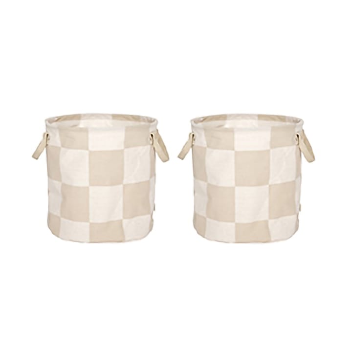 Chess oppbevaringskurver medium 2-pakning - Clay-offwhite - OYOY