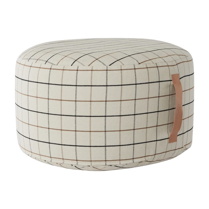 Grid puff Ø65 cm - Off white - OYOY