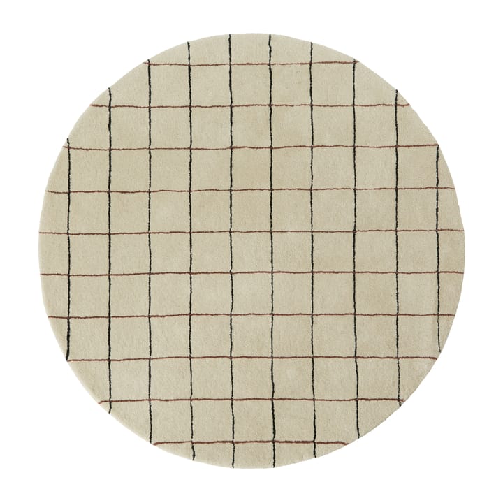 Grid rundt teppe Ø 140 cm, Offwhite OYOY