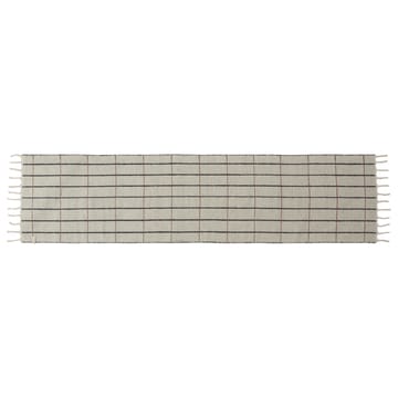 Grid ullteppe 60x250 cm - Off white-antracit - OYOY