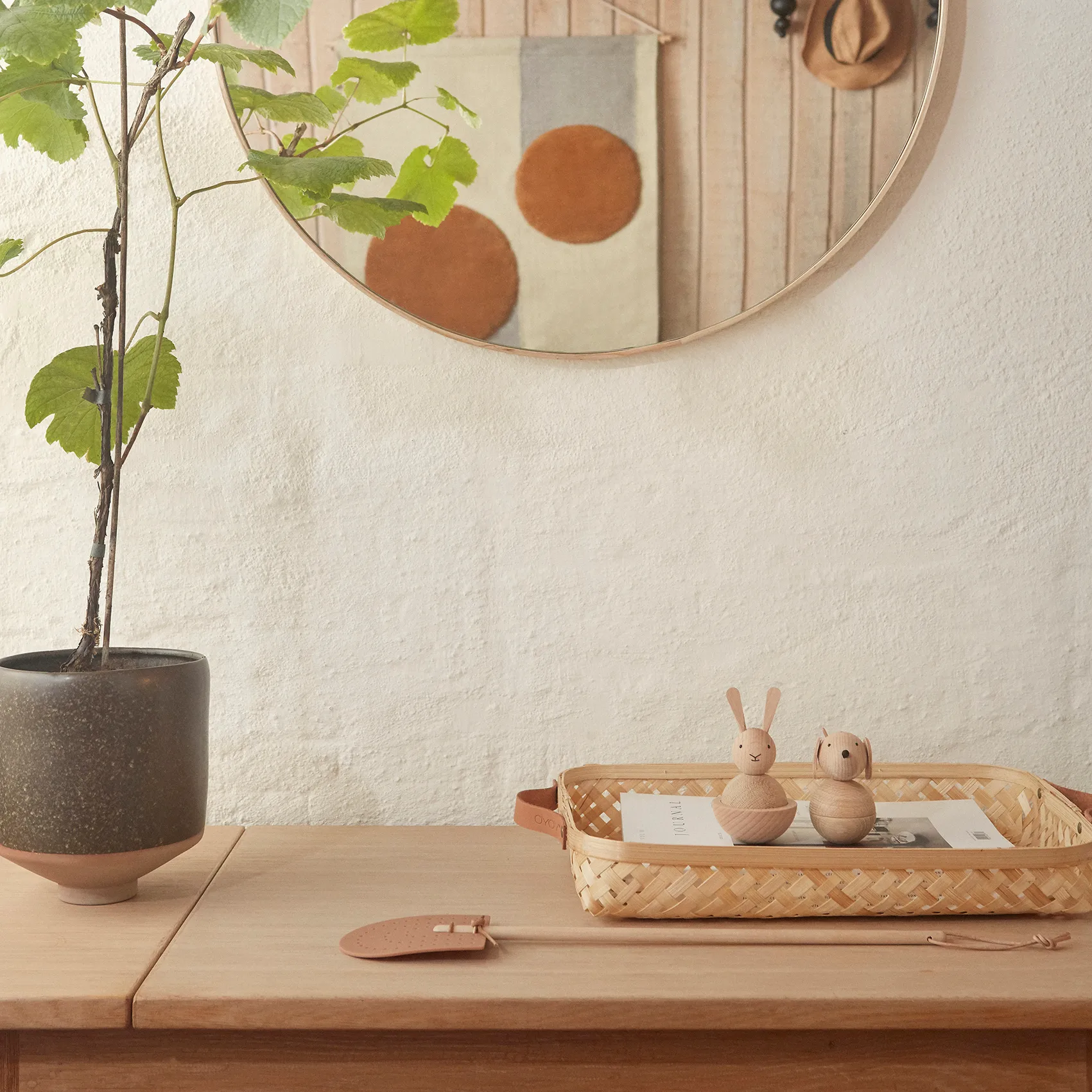 Hagi krukke Ø17,5 cm, Brun OYOY