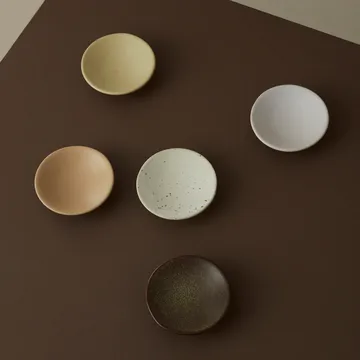 Hagi skål mini Ø8 cm - Hvit-lysebrun - OYOY