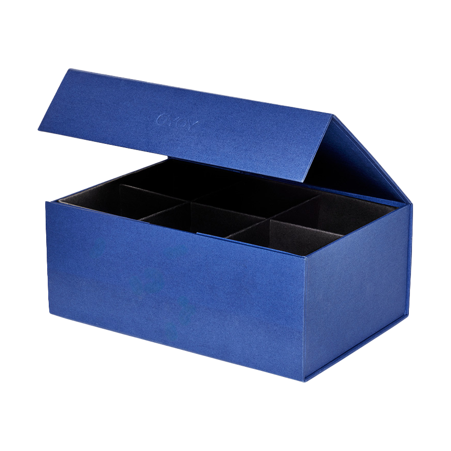 OYOY Hako oppbevaringsboks 18x25 cm Optic blue