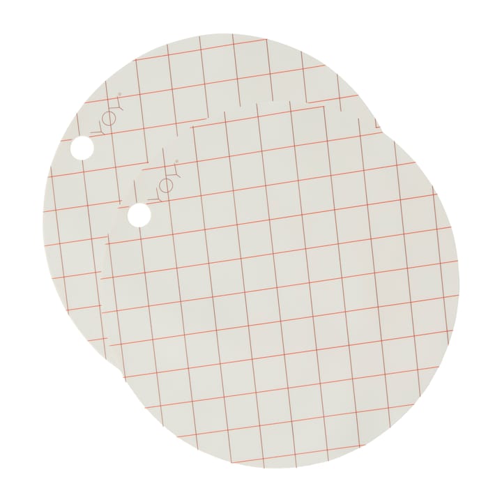 Hokei spisebrikke Ø 39 cm 2-pakning, Offwhite OYOY