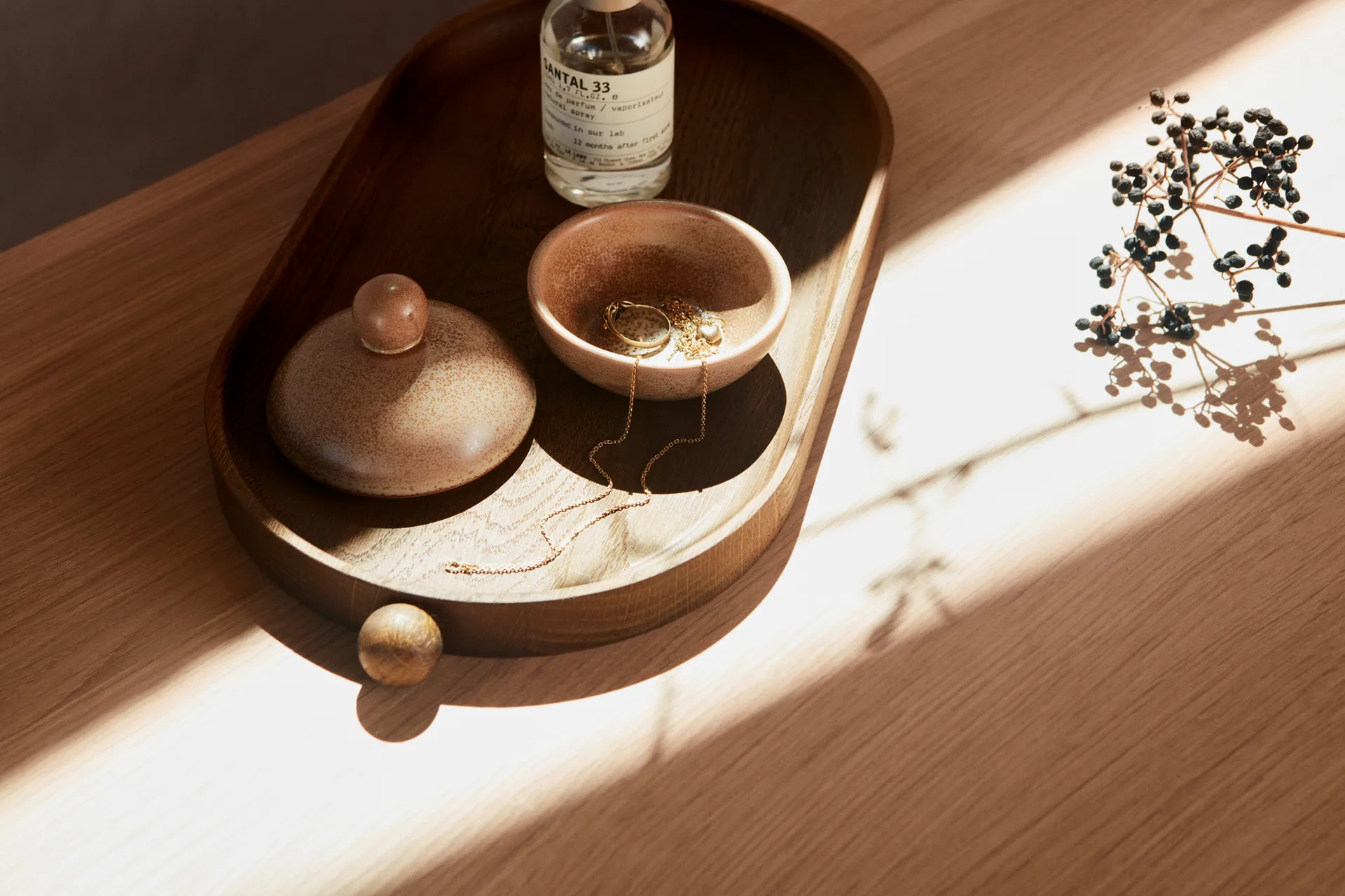 Inka trebrett 18 x 38 cm, Dark OYOY