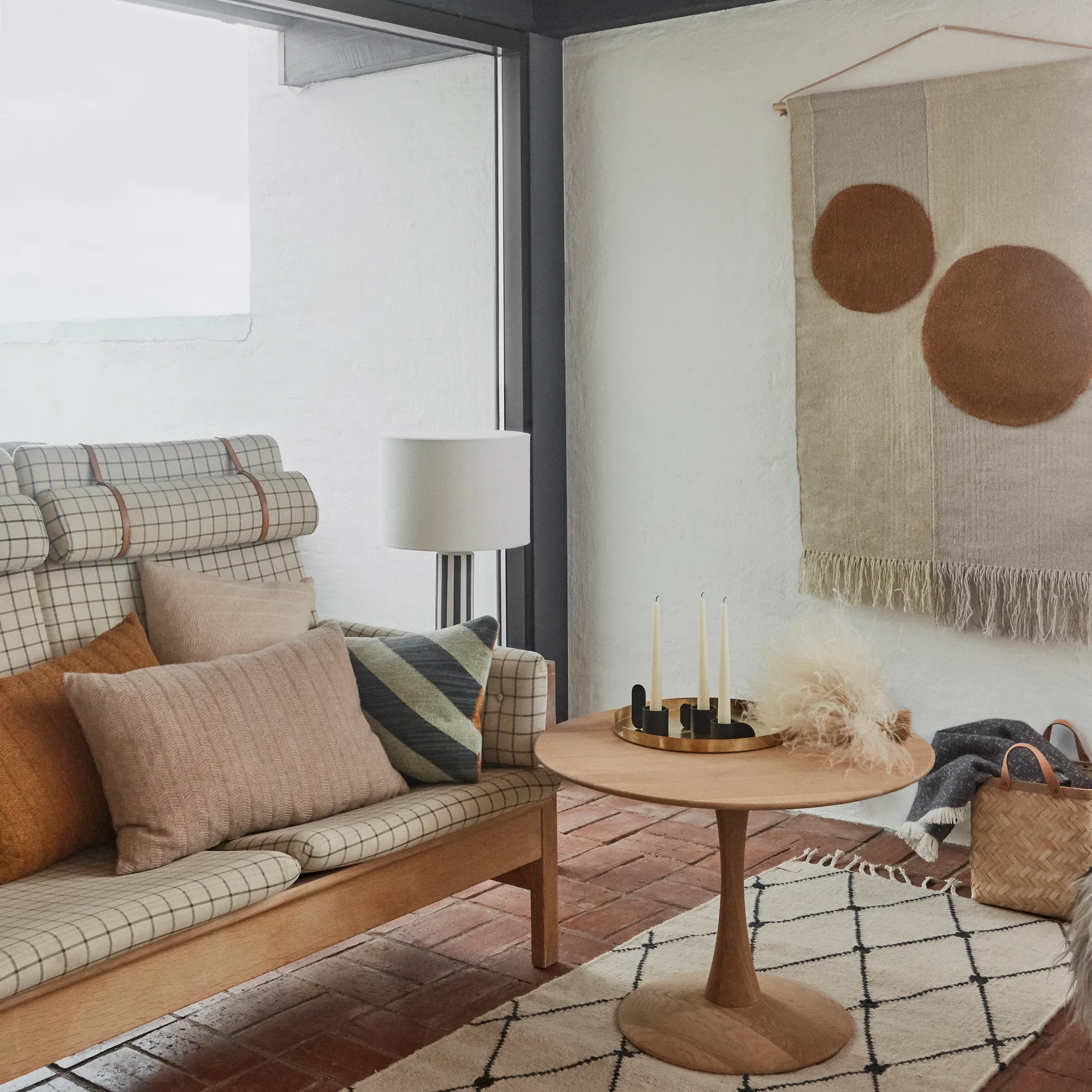 Kika veggdekorasjon 80x120 cm, Beige-brun OYOY