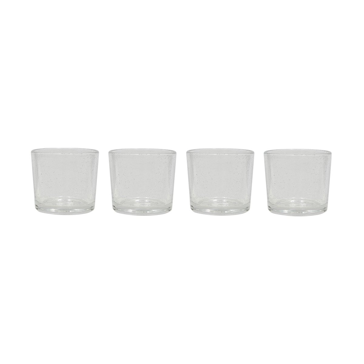 OYOY Kuki drikkeglass 4-pk Clear | Skandinavisk Design | Vannglass | Gjennomsiktig