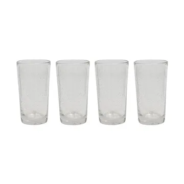 Kuki highball glass 4-pk - Clear - OYOY