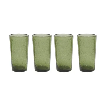 Kuki highball glass 4-pk - Green - OYOY