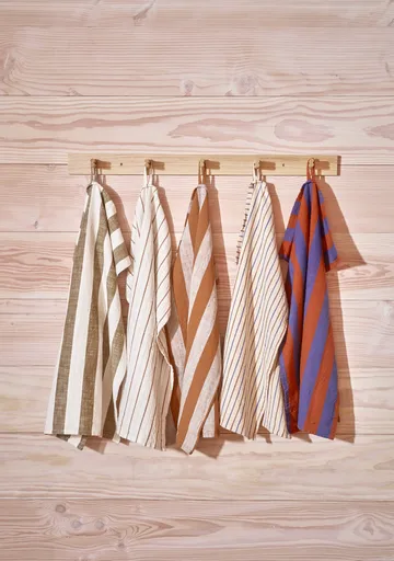 Kurin kjøkkenhåndkle 50 x 70 cm 2-pakning - Oliven-off white - OYOY