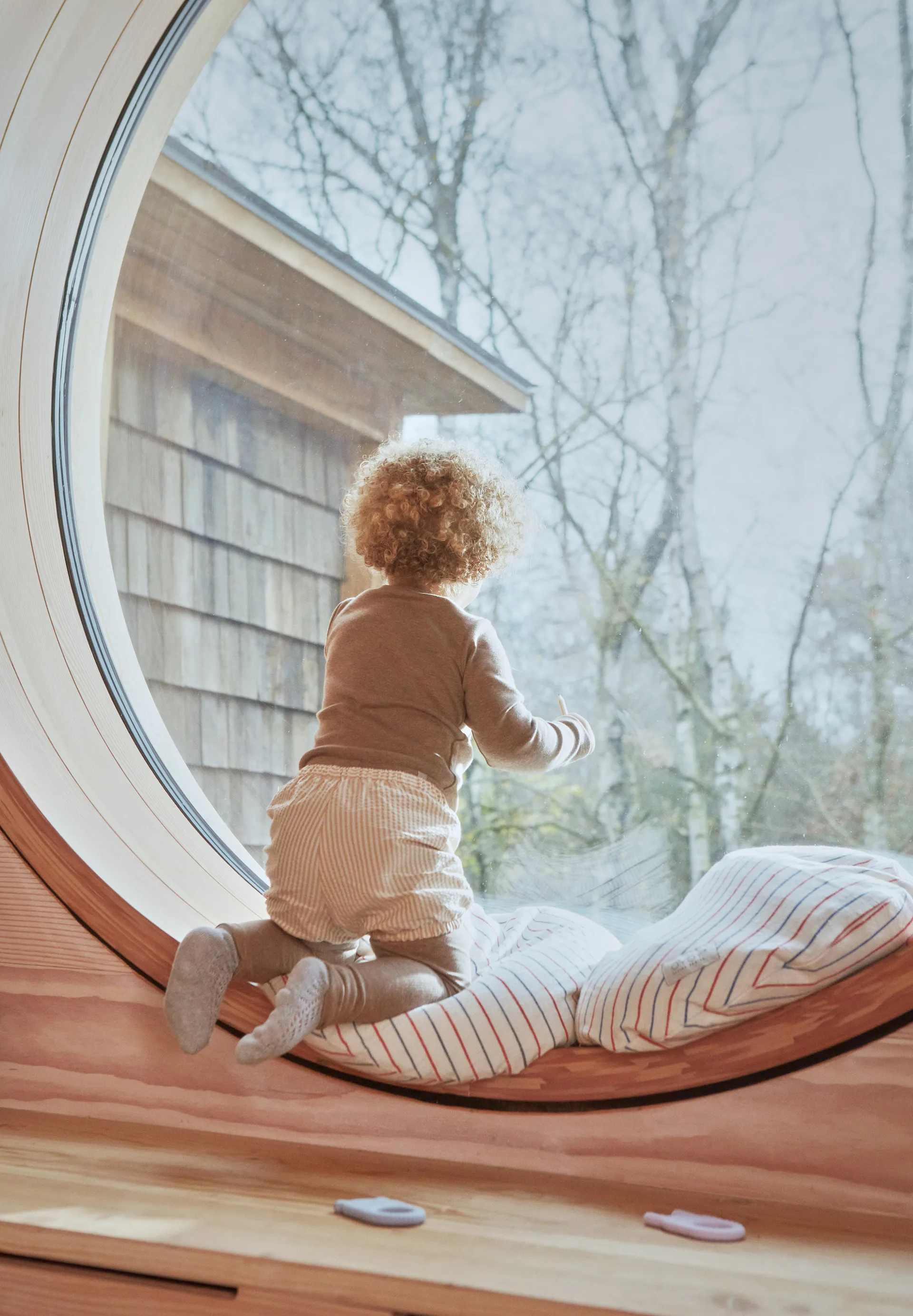 Kyoto pute Ø 48 cm, Blue-red OYOY