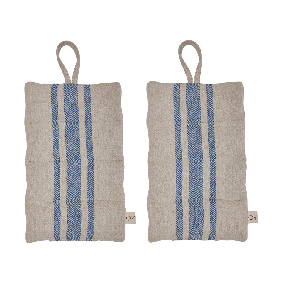 OYOY Linu gryteklut 2-pk Blue | Skandinavisk Design | Grytekluter & Grytevotter | Blå