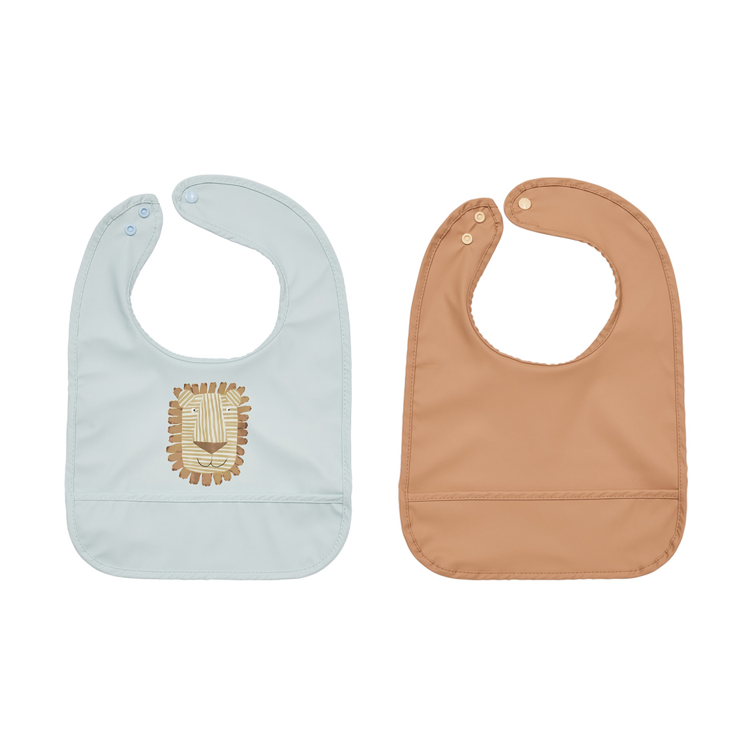 OYOY Lobo Lion smekke 2 deler Caramel-ice Blue