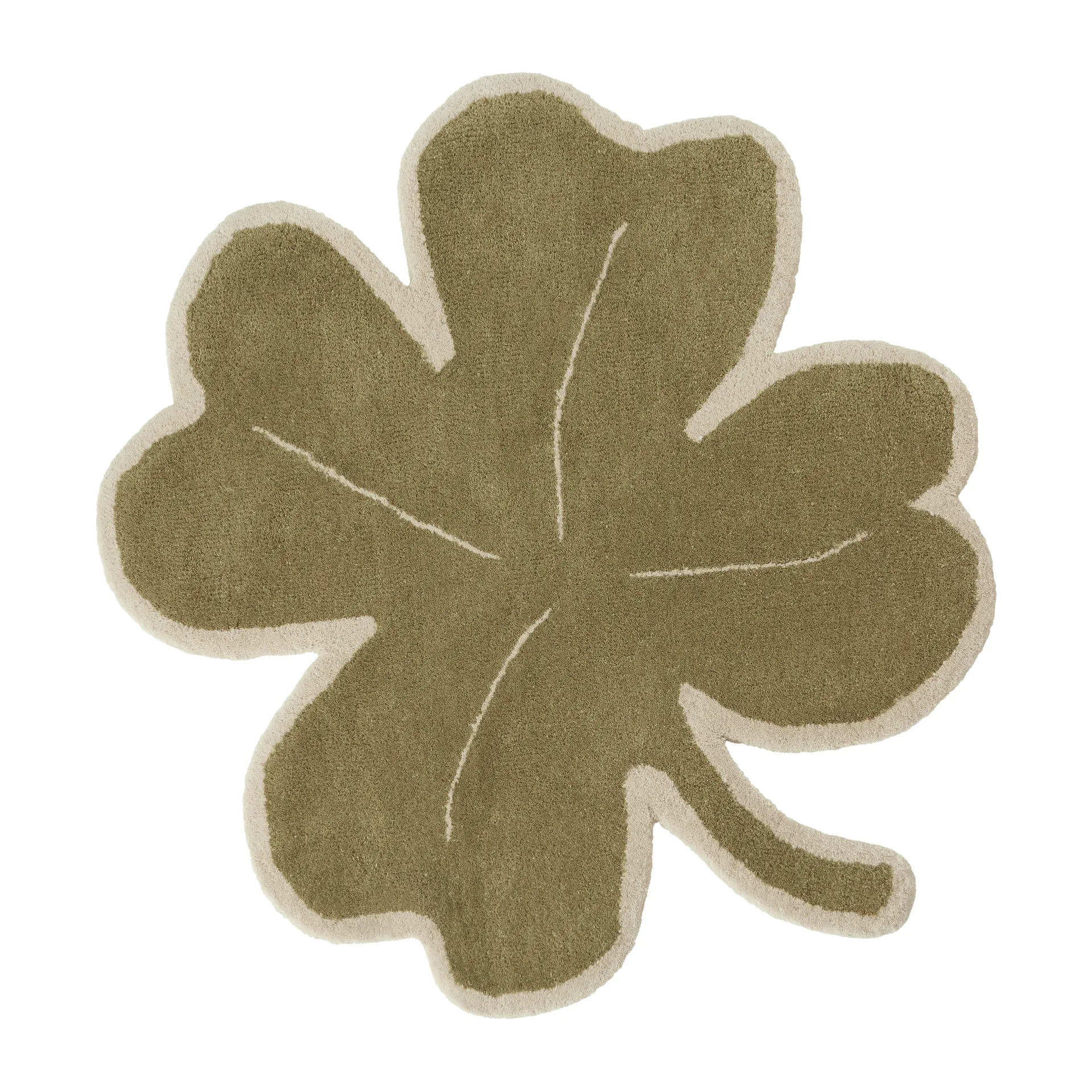 Lucky Clover teppe 95 x 95 cm, Green OYOY