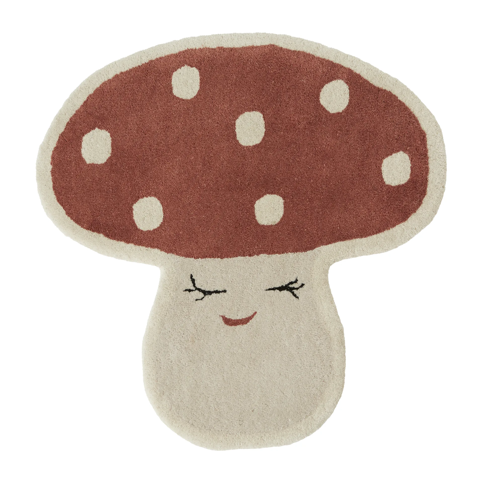 Malle mushroom teppe 75 x 77 cm, Red OYOY
