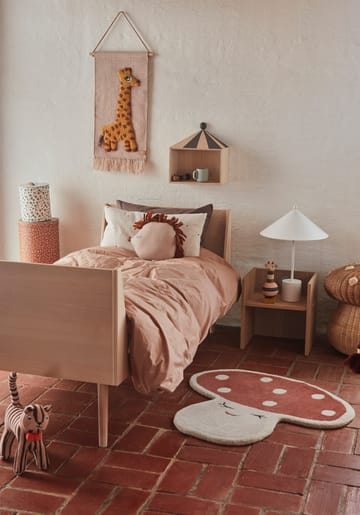 Malle mushroom teppe 75 x 77 cm - Red - OYOY