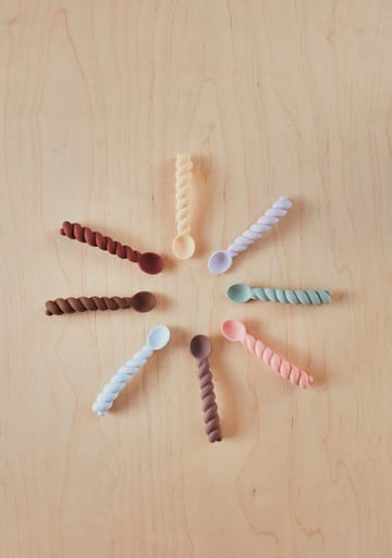 Mellow skje 3-pakning - Dusty Blue-taupe-pale mint - OYOY