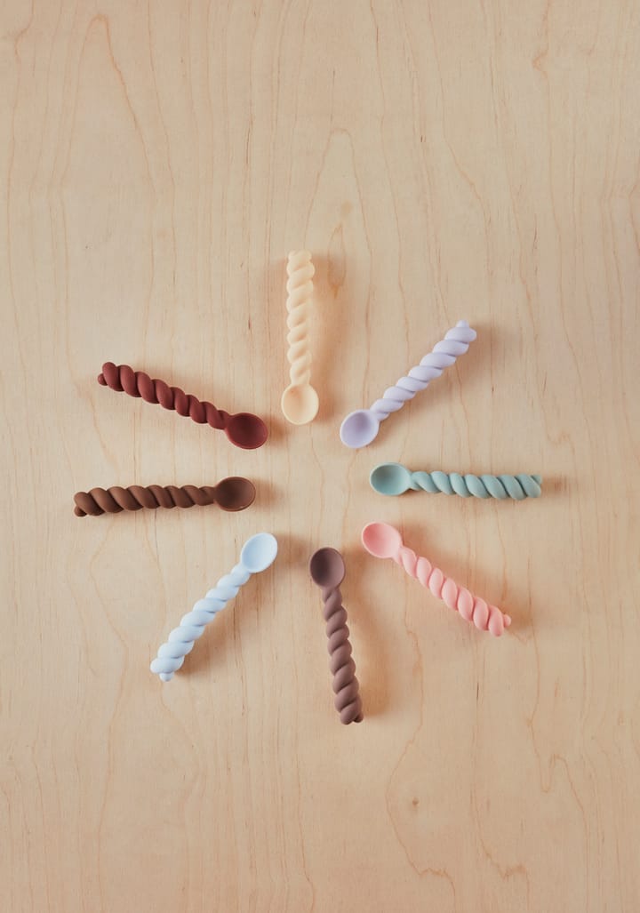 Mellow skje 3-pakning, Dusty Blue-taupe-pale mint OYOY
