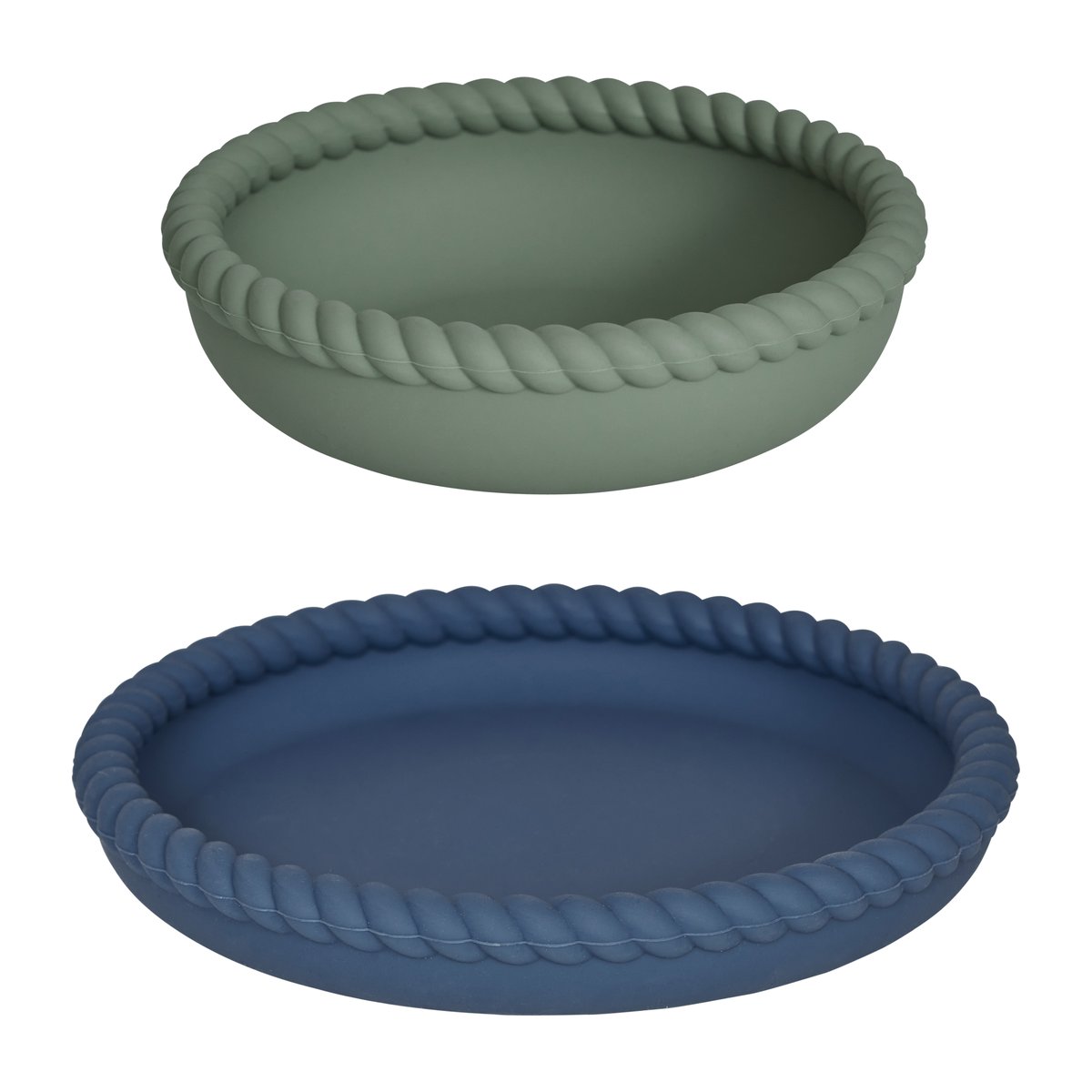 OYOY Mini Mellow barneservise, blue/olive