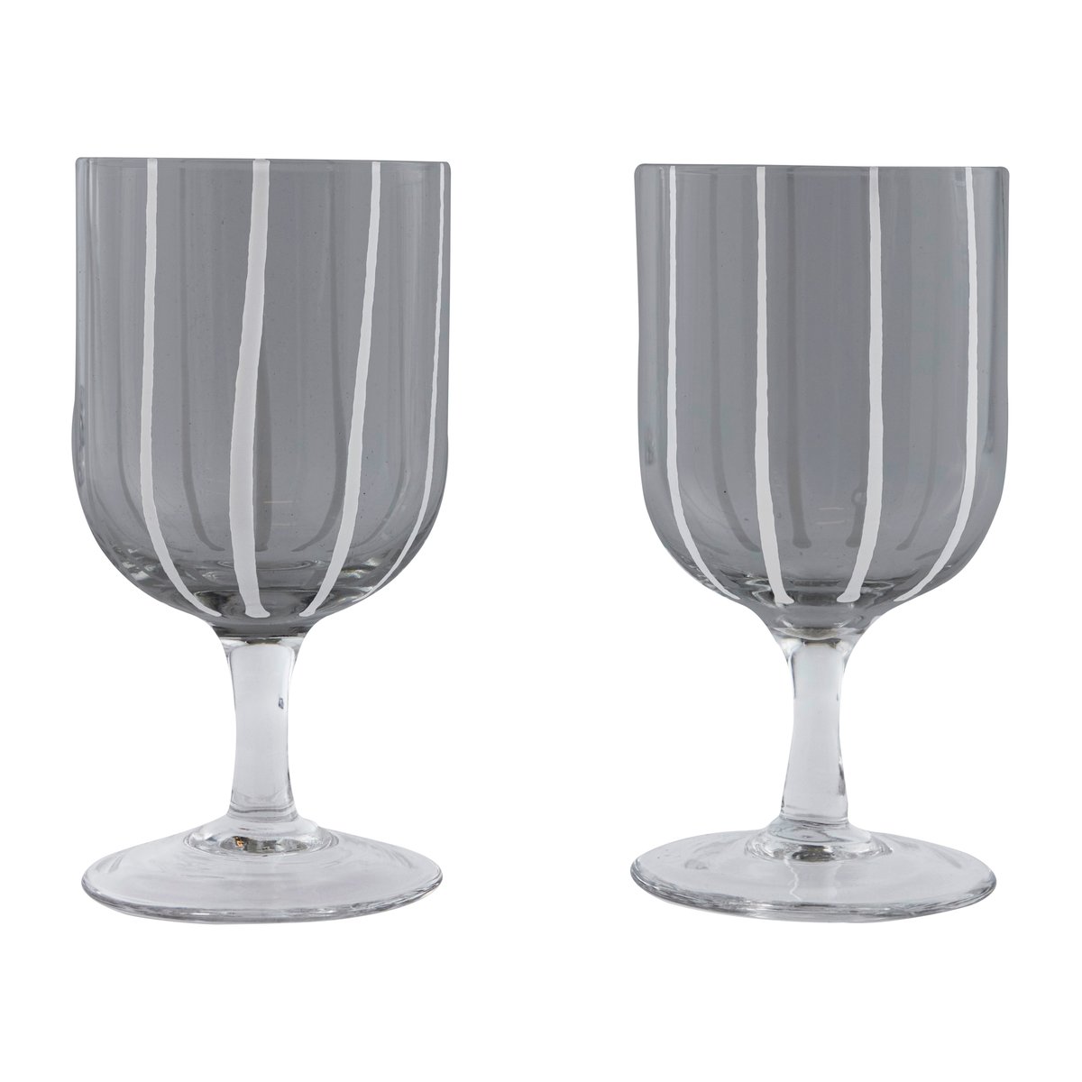 Mizu vinglass 2-stk. Grey-white