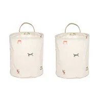 Moira oppbevaringskurv small Ø18x22 cm 2 deler, Multi OYOY