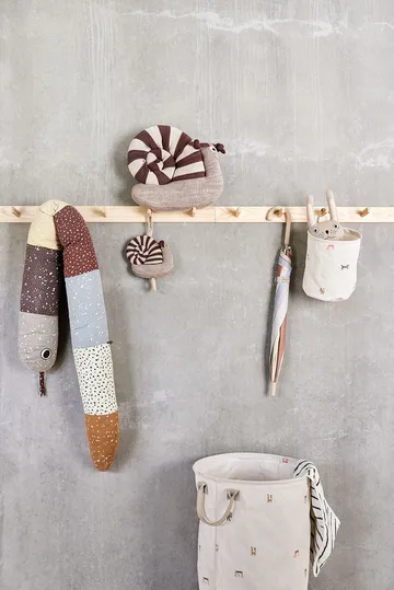 Moira oppbevaringskurv small Ø18x22 cm 2 deler - Multi - OYOY